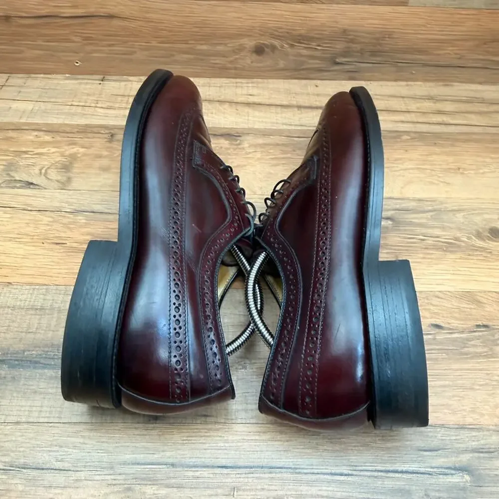 Bostonian Impression Men's size 8 Brown Leather Wingtip Brogue Formal Business